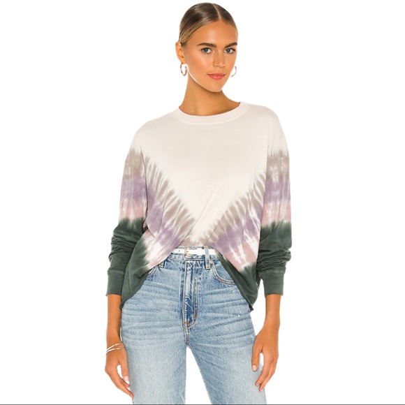 Daydreamer X Free People Tie Dye Long Sleeve Tee - Picture 3 of 11